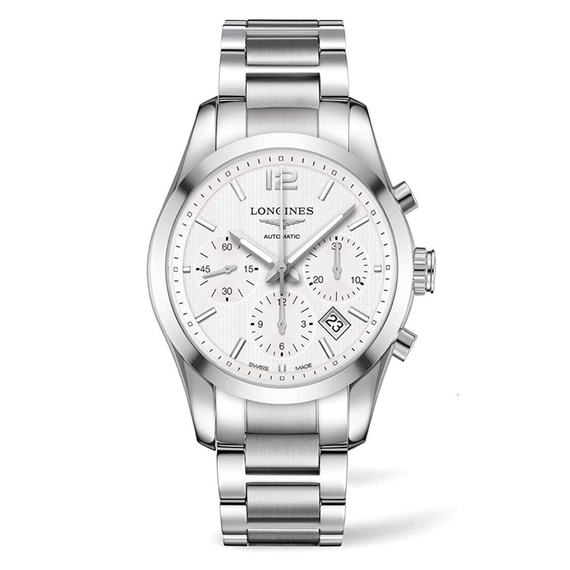 LONGINES CONQUEST SILVER DIAL CHRONOGRAPH L27864766