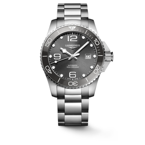 LONGINES HYDROCONQUEST CERAMIC GREY DIAL 43MM AUTOMATIC DIVING WATCH L37824766