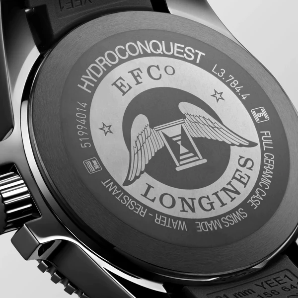 LONGINES HYDROCONQUEST ALL BLACK CERAMIC 43MM AUTOMATIC L37844569 Watchosity