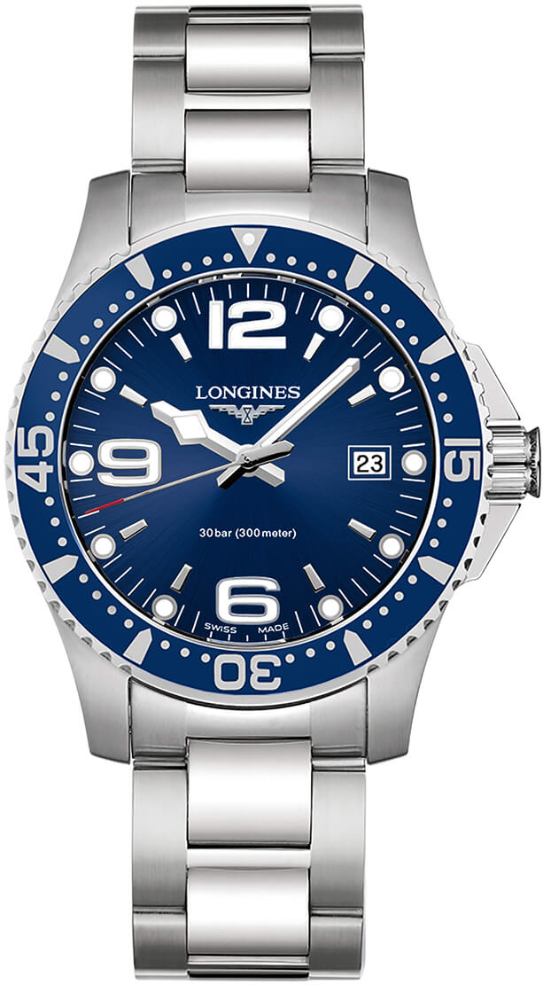 PRE-OWNED LONGINES HYDROCONQUEST BLUE DIAL MEN'S WATCH L37404966