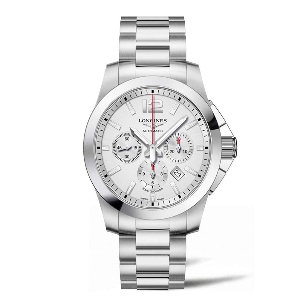 LONGINES CONQUEST SILVER DIAL CHRONOGRAPH L38014766