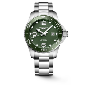 LONGINES HYDROCONQUEST CERAMIC GREEN DIAL 41MM AUTOMATIC DIVING WATCH L37814066