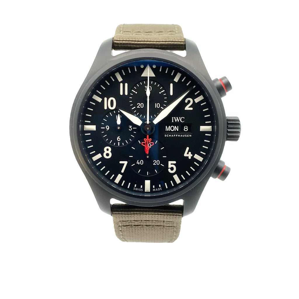 PRE-OWNED IWC PILOT CHRONOGRAPH TOP GUN "SFTI" IW389104