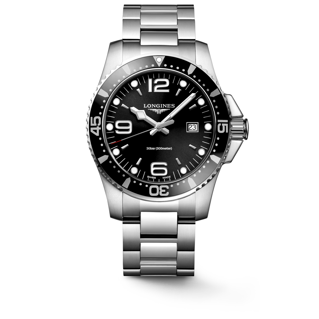 LONGINES HYDROCONQUEST 44MM BLACK DIAL DIVING WATCH L38404566