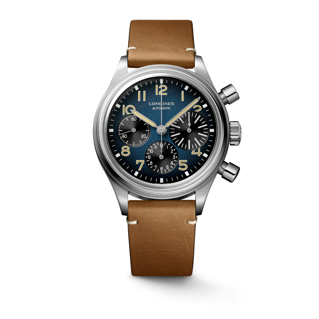 LONGINES AVIGATION BIGEYE CHRONOGRAPH BLUE PETROL TITANIUM 41MM L28161932