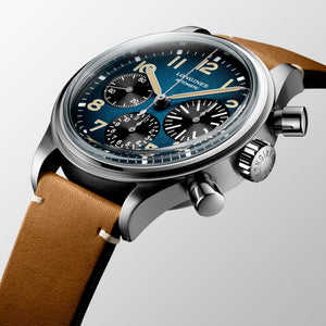 LONGINES AVIGATION BIGEYE CHRONOGRAPH BLUE PETROL TITANIUM 41MM L28161932