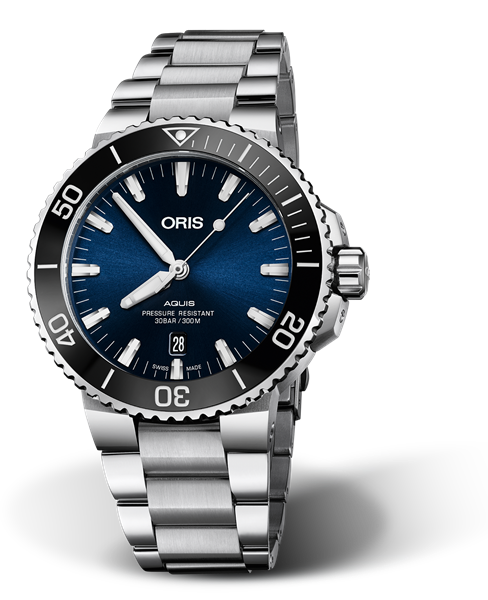 ORIS AQUIS DATE BLUE 01 733 7730 4135-07 8 24 05PEB