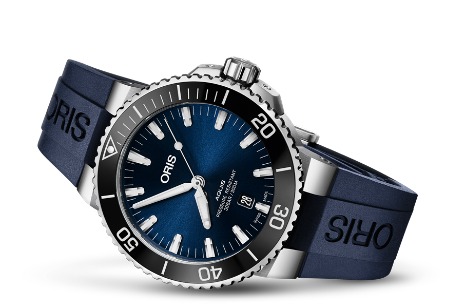 ORIS AQUIS DATE BLUE DIAL 01 733 7730 4135 07 4 24 65EB