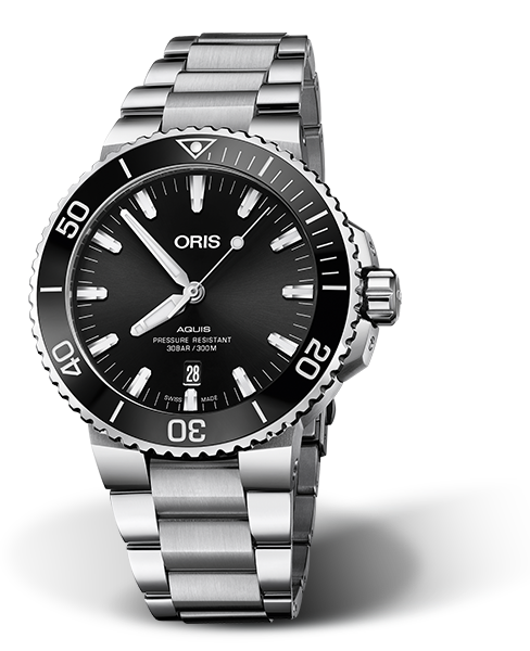 ORIS AQUIS DATE BLACK DIAL 01 733 7730 4124-07 8 24 05PEB