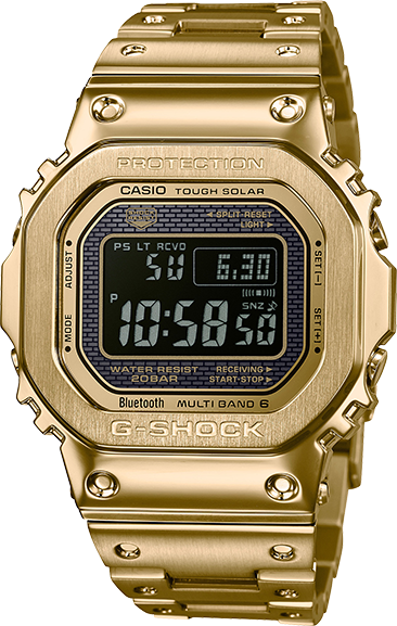 G shock clear and gold best sale