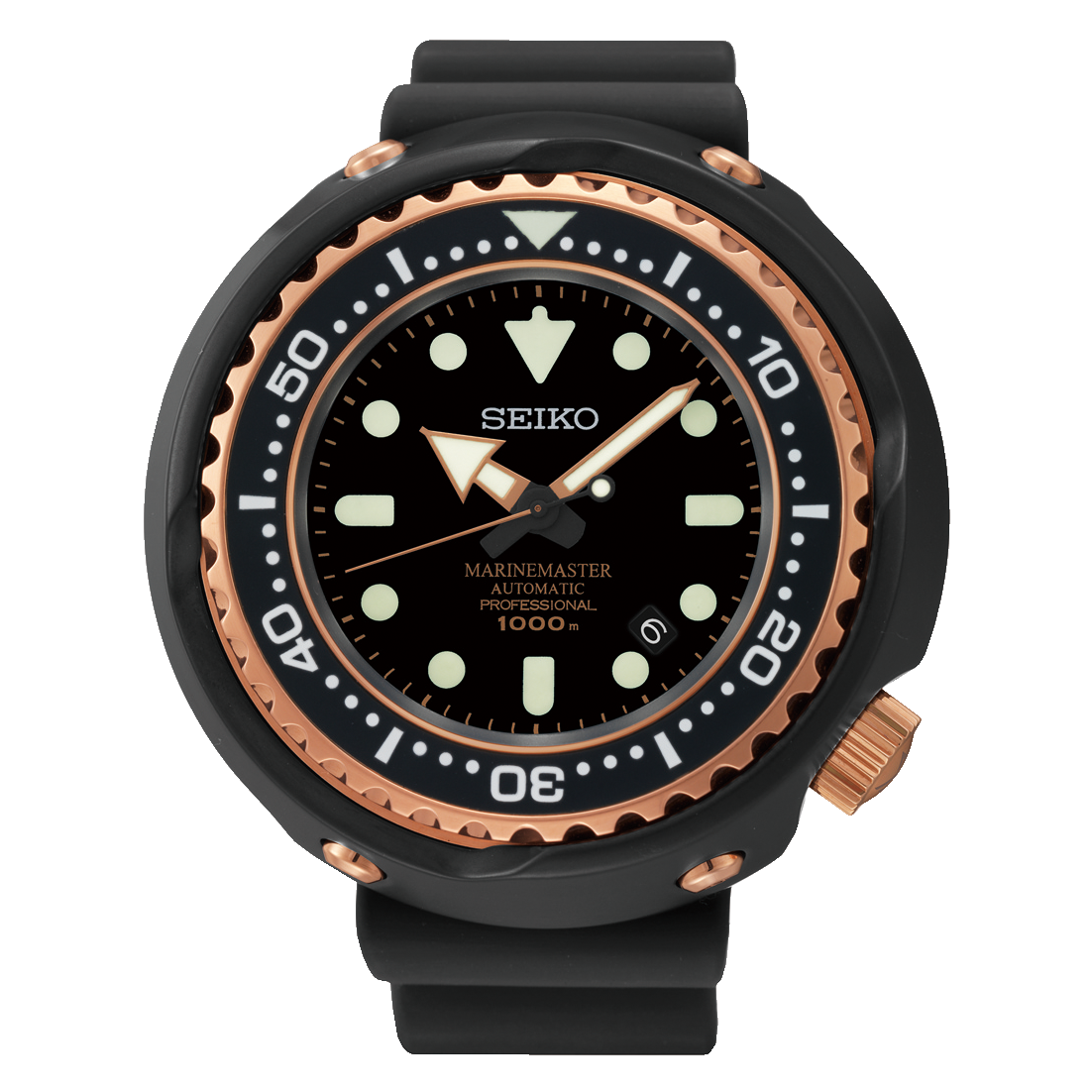 Seiko rose top gold diver