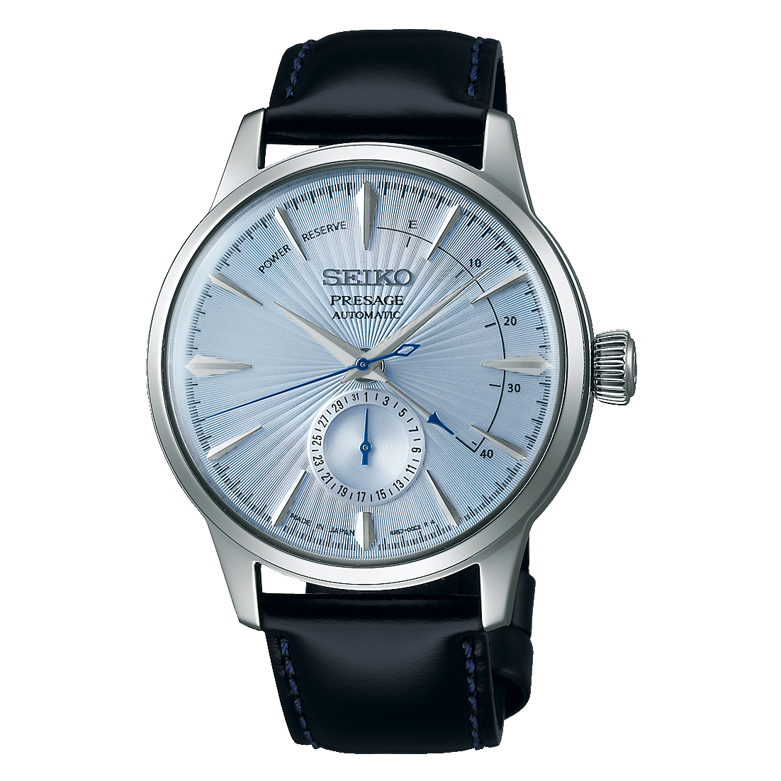 PRESAGE AUTOMATIC POWER RESERVE ICE BLUE COCKTAIL SSA343J1