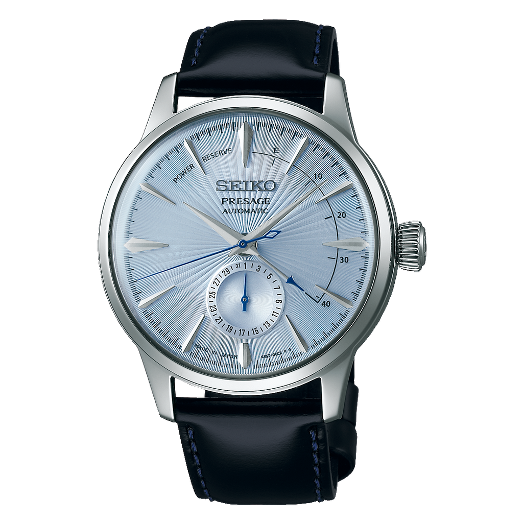 PRESAGE AUTOMATIC POWER RESERVE ICE BLUE COCKTAIL SSA343J1