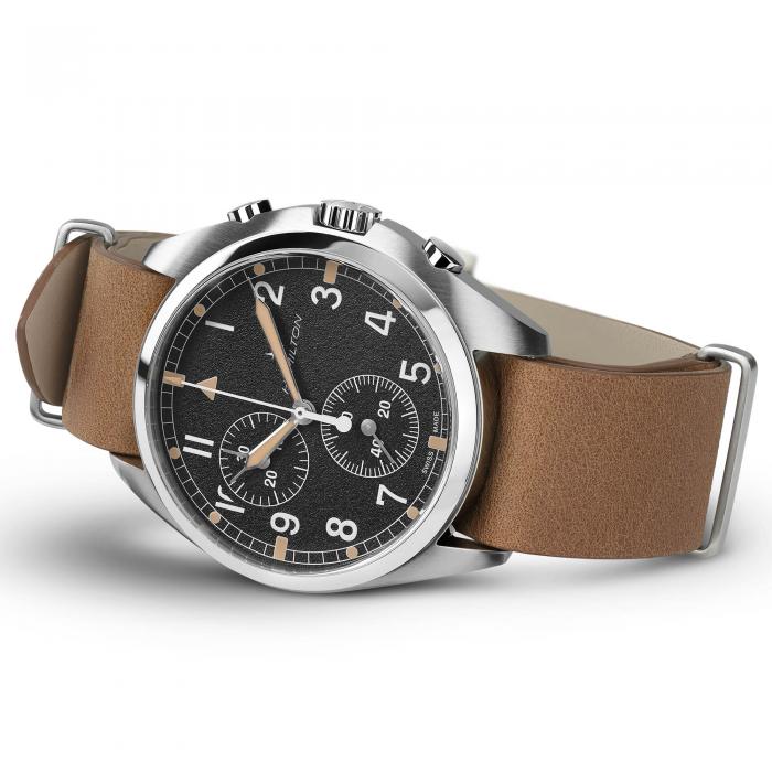 HAMILTON KHAKI AVIATION PILOT PIONEER CHRONO QUARTZ H76522531