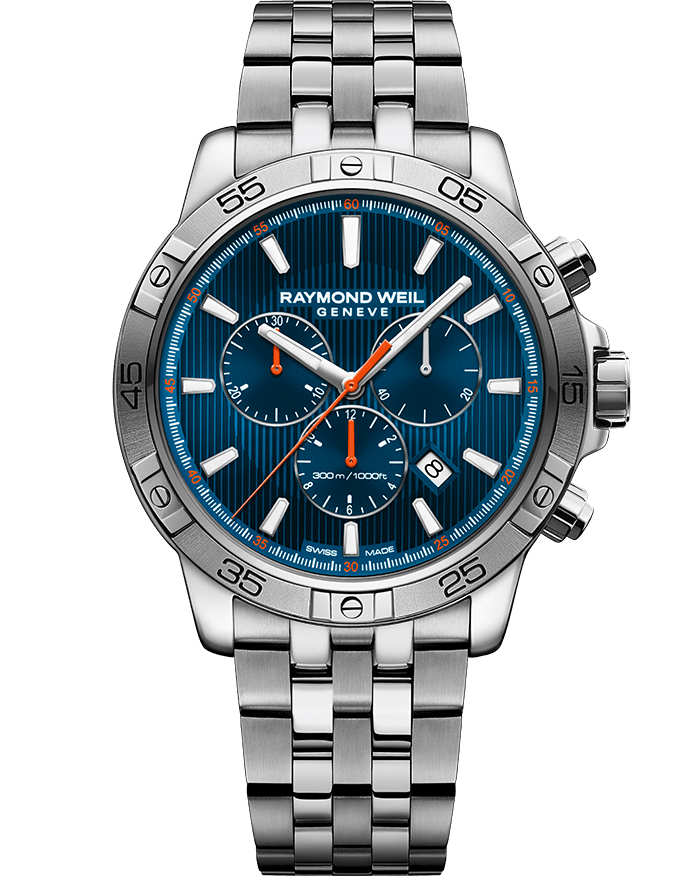 RAYMOND WEIL TANGO 300 BLUE DIAL, STAINLESS STEEL